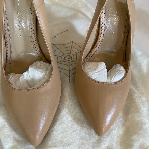 Charlotte Olympia Monroe Leather Slingback Pump 10 - Picture 9 of 9